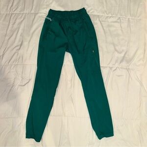 Cherokee Hunter Green Jogger Scrub Pants